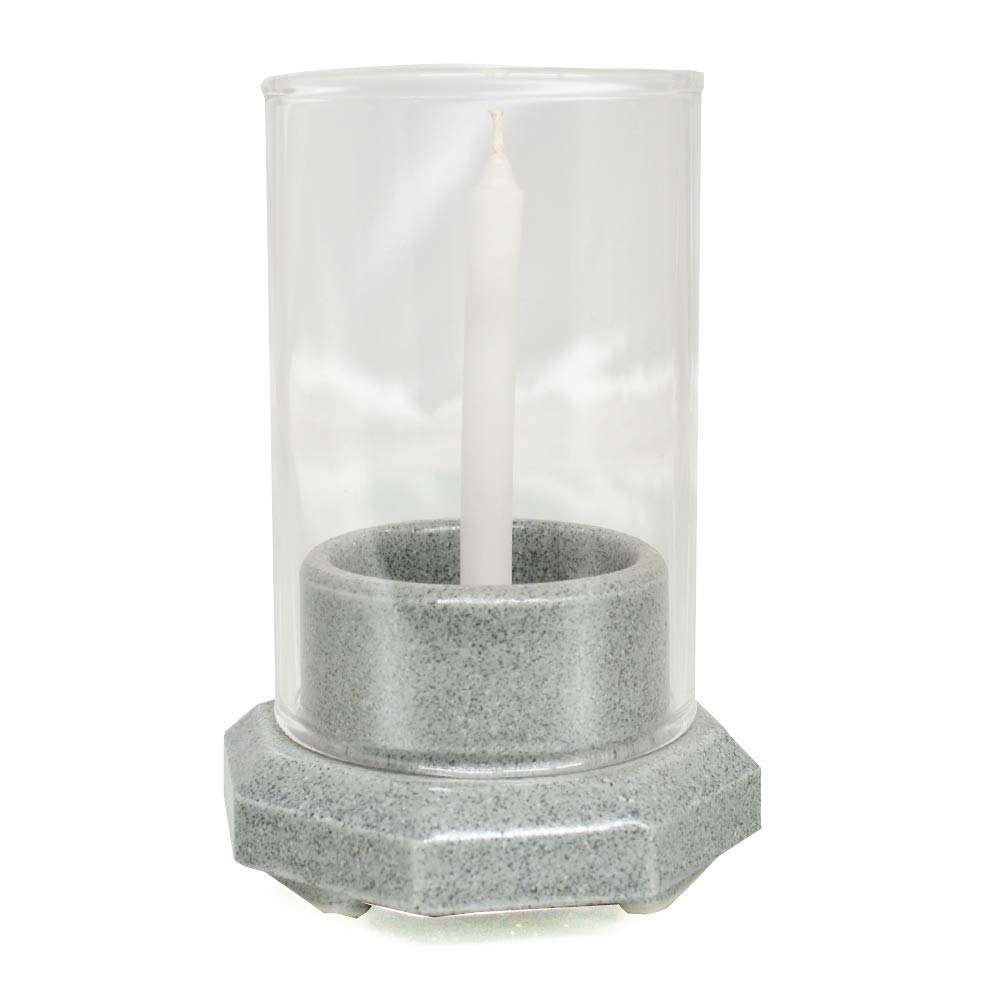 Amazon.co.jp: 墓参り用品 ローソク立て 【天竜（小） 石目】 : Home
